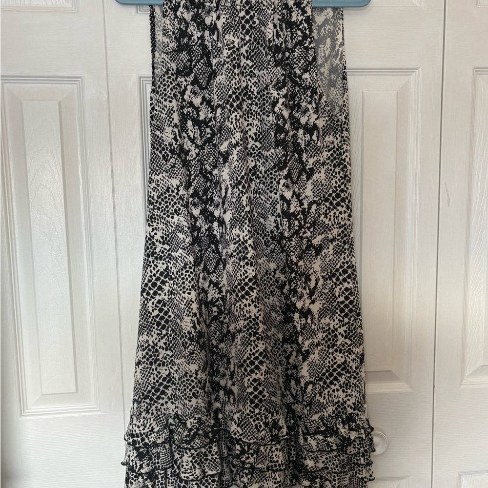 R&K Black and White Maxi Skirt